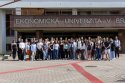 Návšteva študentov z Budapest University of Economics and Business na Ekonomickej univerzite v Bratislave.
