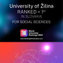 UNIZA dosiahla najlepšie umiestnenie zo slovenských univerzít v kategórií Spoločenské vedy v prestížnom rebríčku THE World University Rankings by Subject 2025