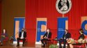 Diskusia študentov Univerzity Pavla Jozefa Šafárika v Košiciach s premiérom Eduardom Hegerom
