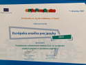 Ocenenie Európska značka pre jazyky 2021 pre Filozofickej fakulty Univerzita sv. Cyrila a Metoda v Trnave