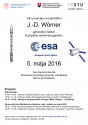 Verejná prednáška generálneho riaditeľa Európskej vesmírnej agentúry (ESA)  Johanna-Dietricha Wӧrnera